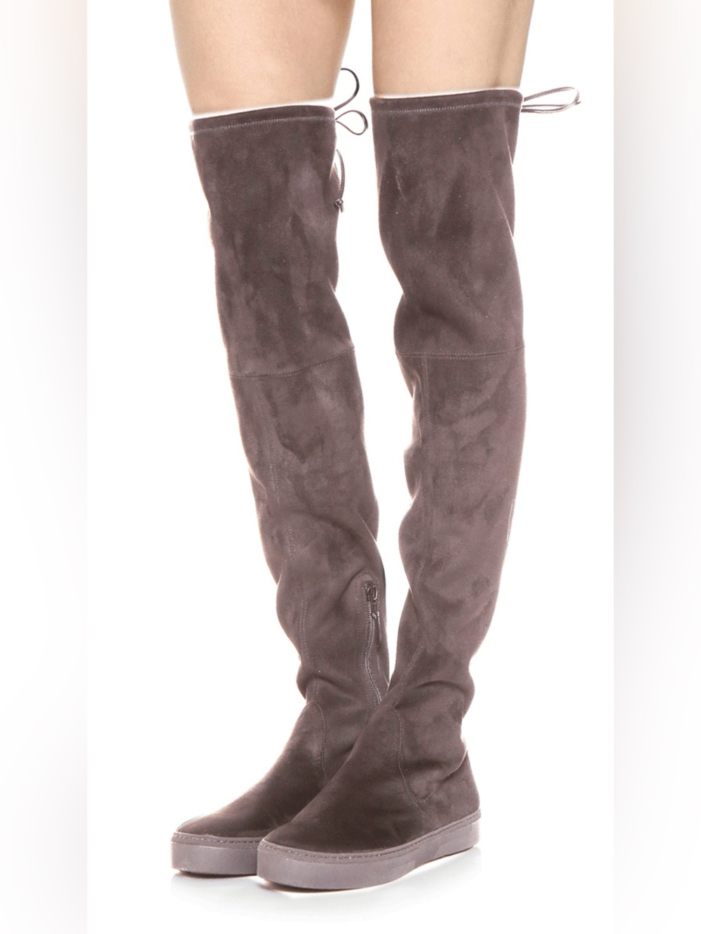 Stuart Weitzman Playtime Over The Knee Boots Taupe Suede OTK Boots 9.5